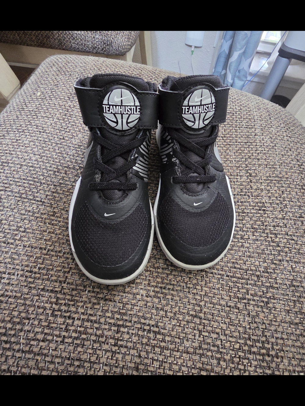 Nike Kids' Black and White High-Top Sneakers